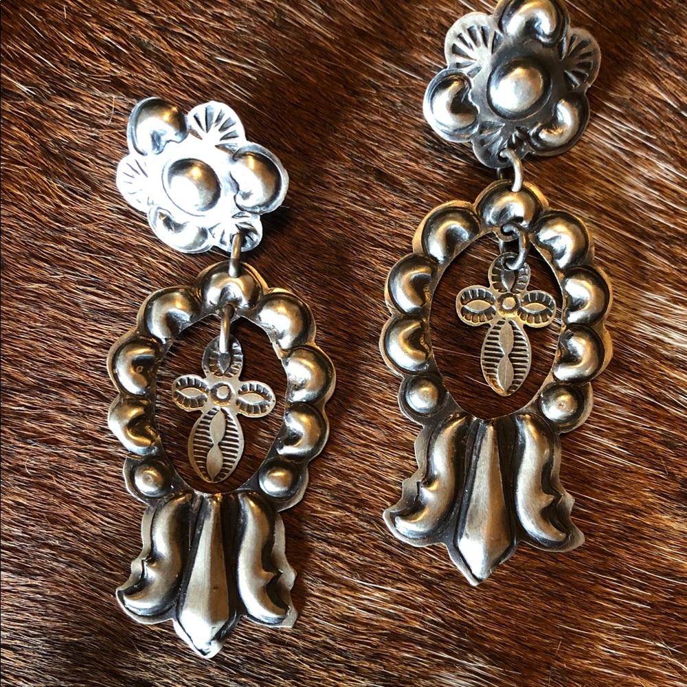 Al Zuni - Silver Earrings